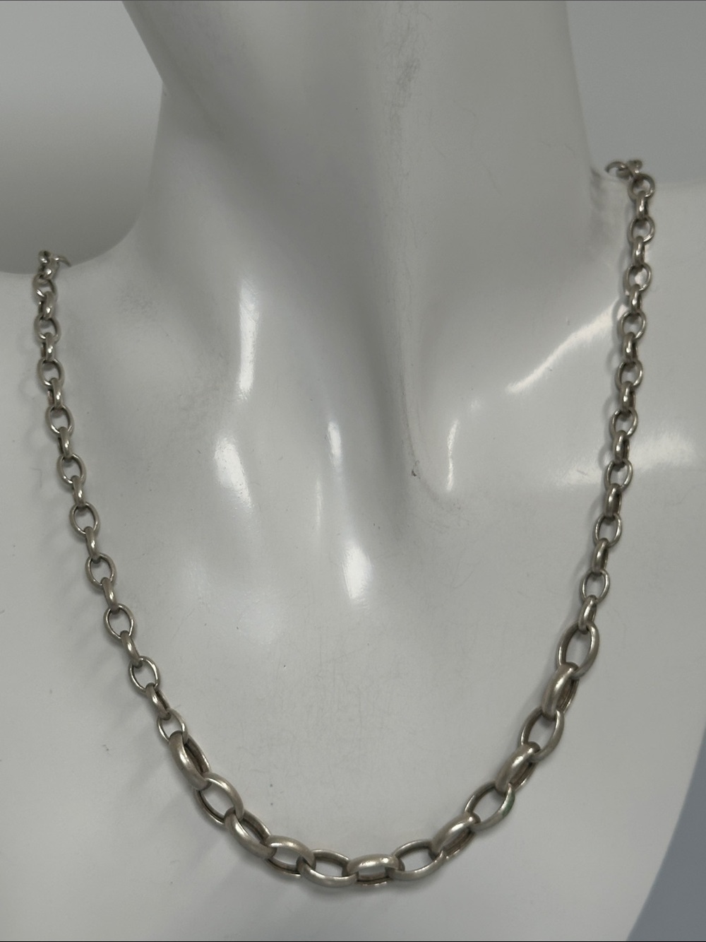 Elegant 925 sterling Silver made in italy Chain Necklace